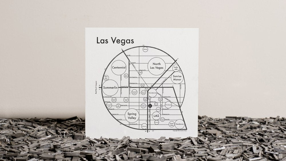 Easy to print Las Vegas maps