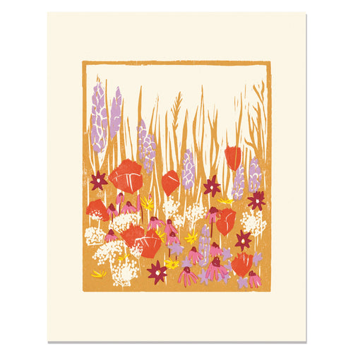 Heartell Press - Wild Blooms Art Print- flowers