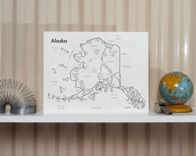 Alaska Map Print