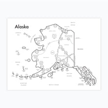 Alaska Map Print