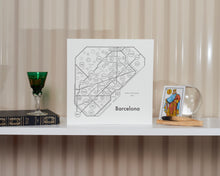 Barcelona Map Print