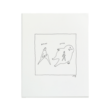 Before and After Letterpress Print