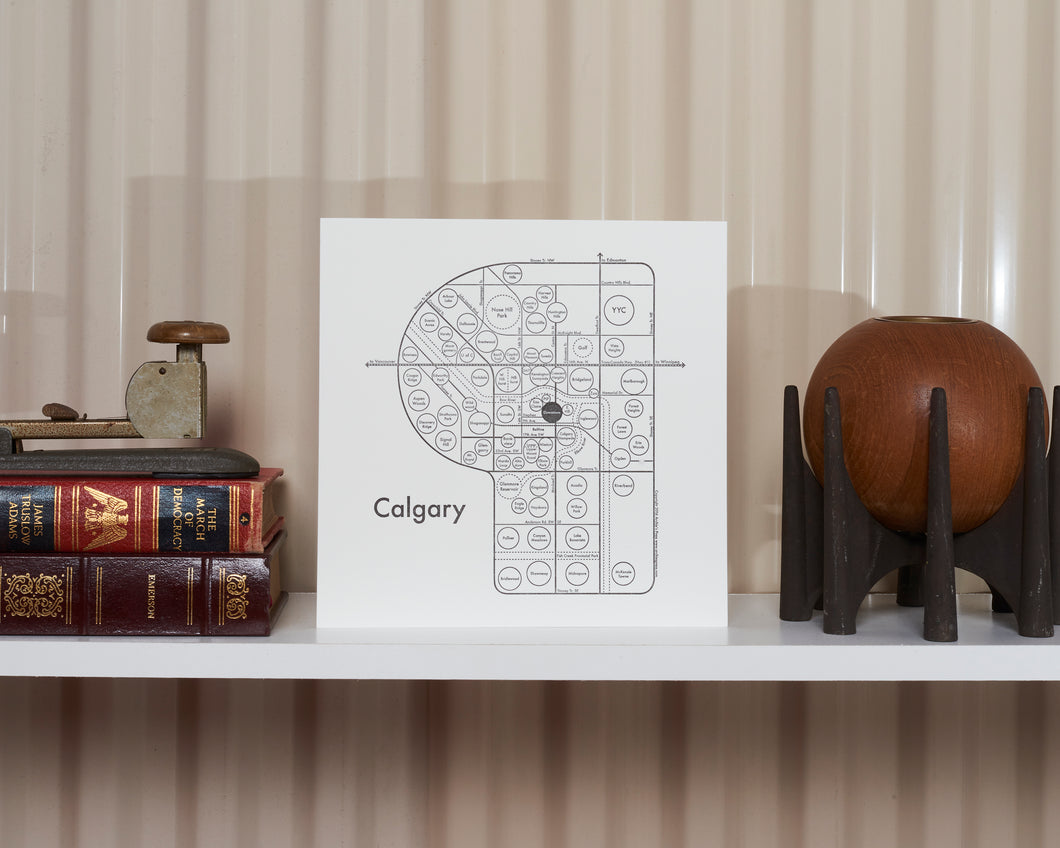 Calgary Map Print