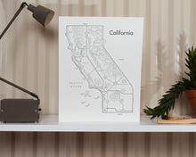 California Map Print