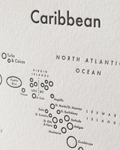 Caribbean Map Print