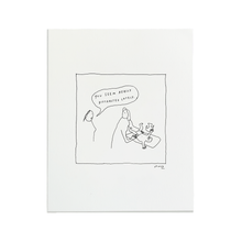 Distracted Letterpress Print