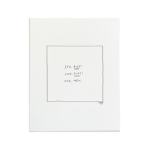 Ewww Boys Letterpress Print
