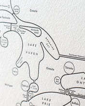 Great Lakes Map Print