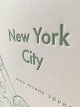 New York City Map Print