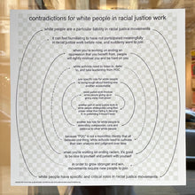 Contradictions for White People in Racial Justice Work