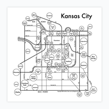 Kansas City Map Print