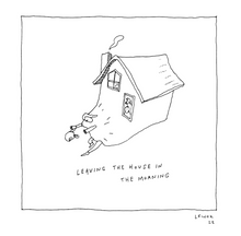 Leaving the House Letterpress Print