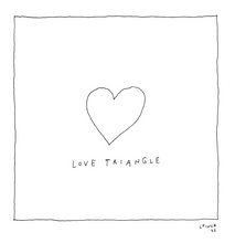 Love Triangle Letterpress Print