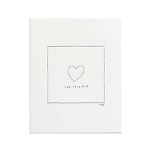 Love Triangle Letterpress Print