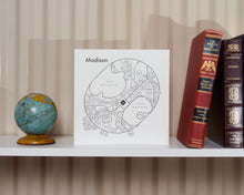 Madison Wisconsin Map Print