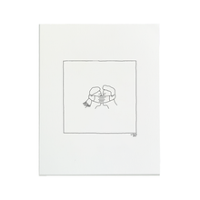 Mask Kiss Letterpress Print