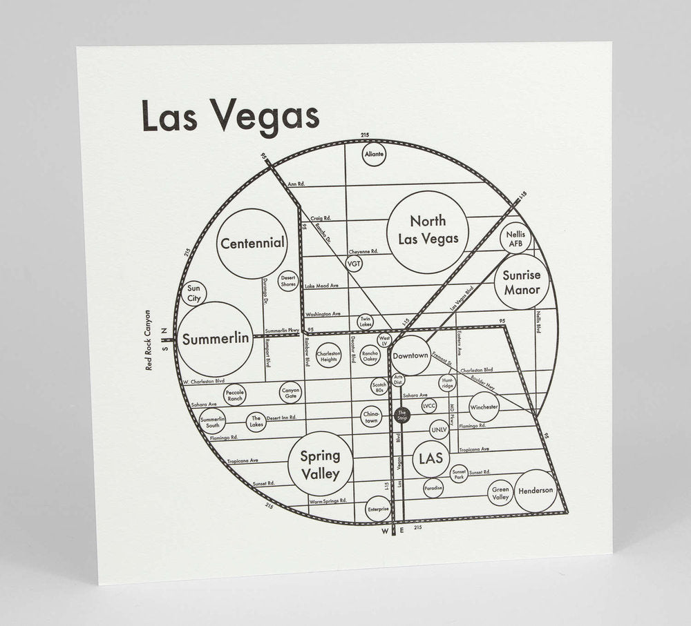 Las Vegas Map Print – Archie's Press