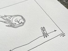 Baby Asteroid Letterpress Print