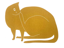Yellow Cat by Archie Risograph Print (Copy)