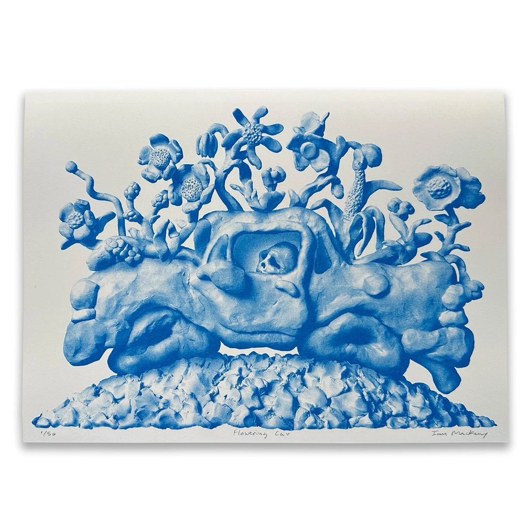 Hi-Bred :: Blue Flowering Car