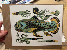 Four Eyes Illustration :: Prehistoric Fish - Archie's Press