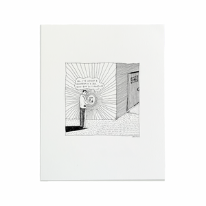 Moonbeam Letterpress Print