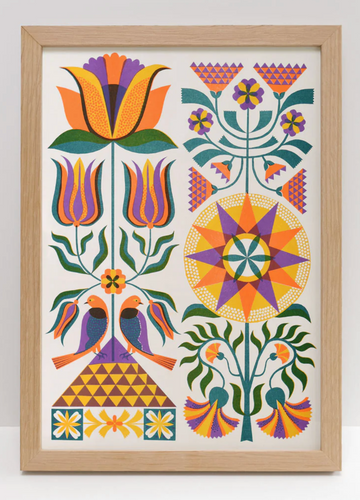 Printer Johnson :: Fraktur Floral :: A3