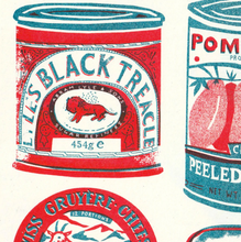 The Printed Peanut - A3 Tins Collection Riso Print