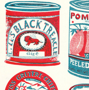 The Printed Peanut - A3 Tins Collection Riso Print