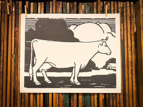 Hatch Show Print - Barnyard Cow Print