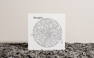 Shanghai Map Print