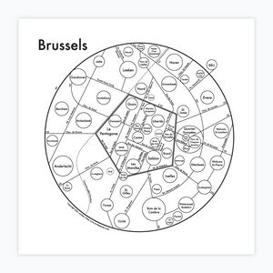 Brussels Letterpress Print