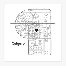 Calgary Map Print