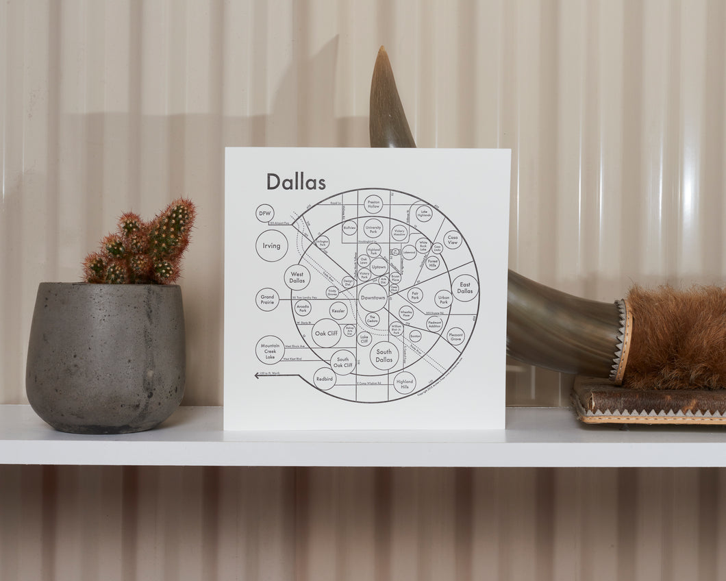 Dallas Map Print