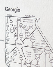 Georgia Map Print