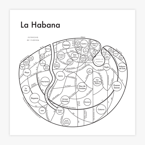 Havana Map Print