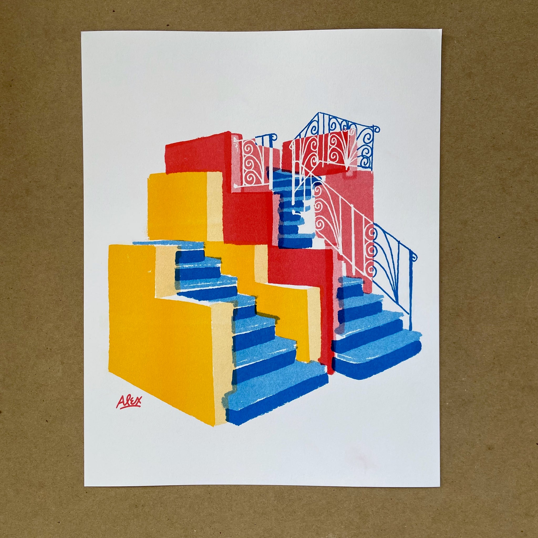 Archie Barrett Alexander Barrett :: Double Staircase – Archie's Press