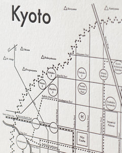Kyoto Map Print