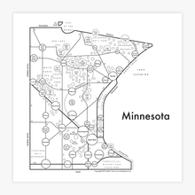 Minnesota Map Print