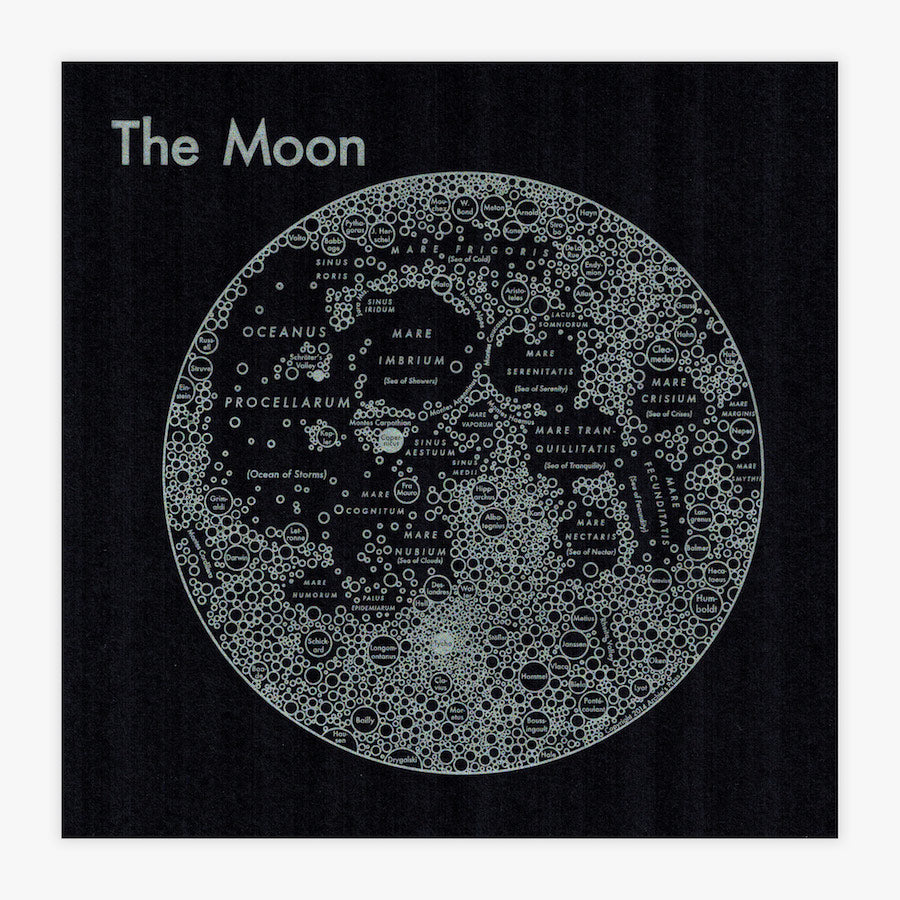Moon Map Print Archie S Press