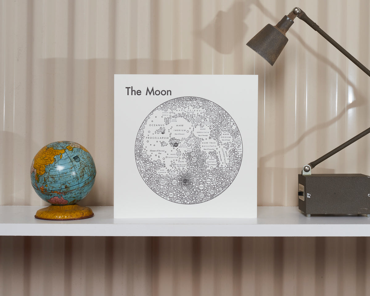 Moon Map Print Archie S Press