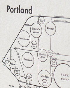 Portland, Maine Map Print