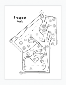 Prospect Park Map Print
