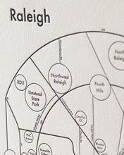 Raleigh Map Print