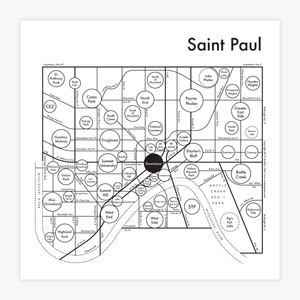 Saint Paul Map Print