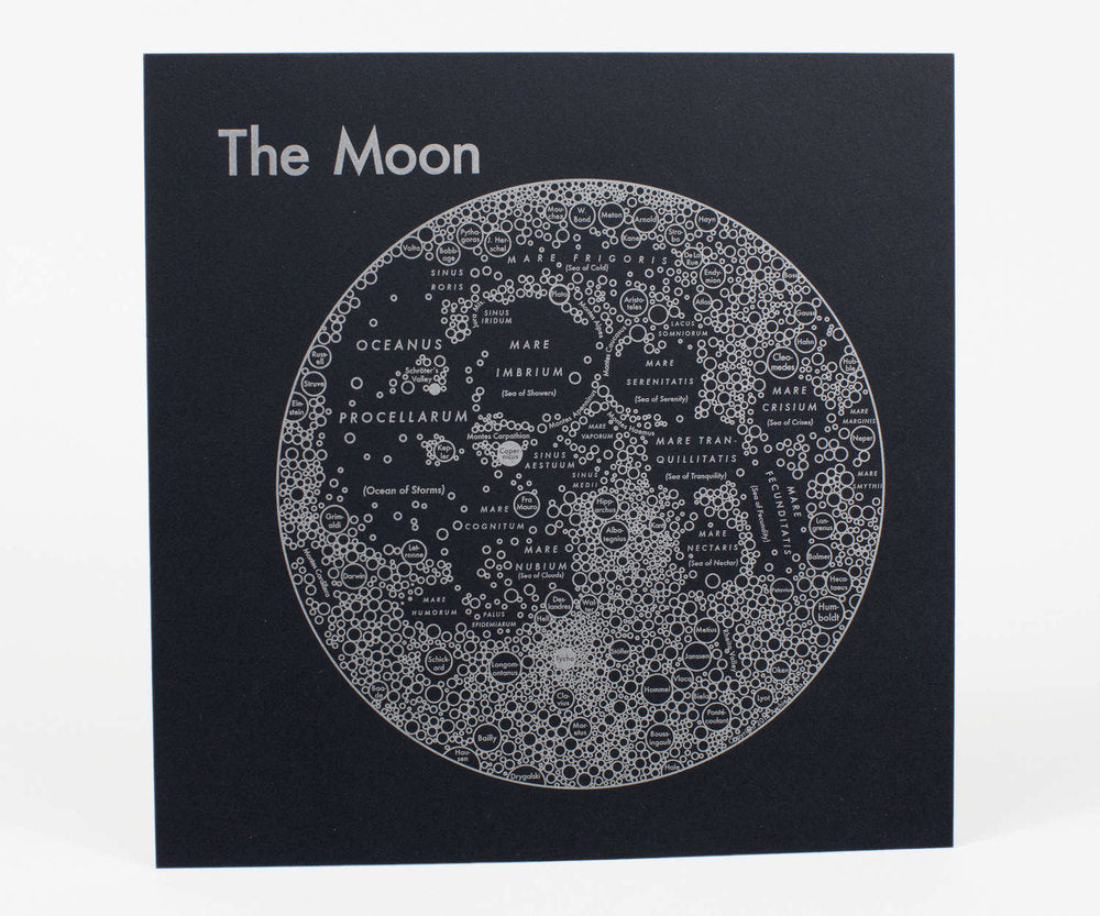 Moon Map Print Archie S Press