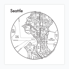 Seattle Map Print